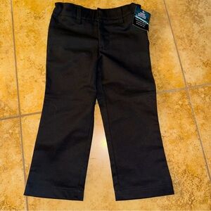 NWT Kid’s black twill pants sold as uniform- straight leg appropriate for dress